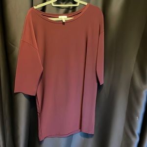 Leith dress in cranberry